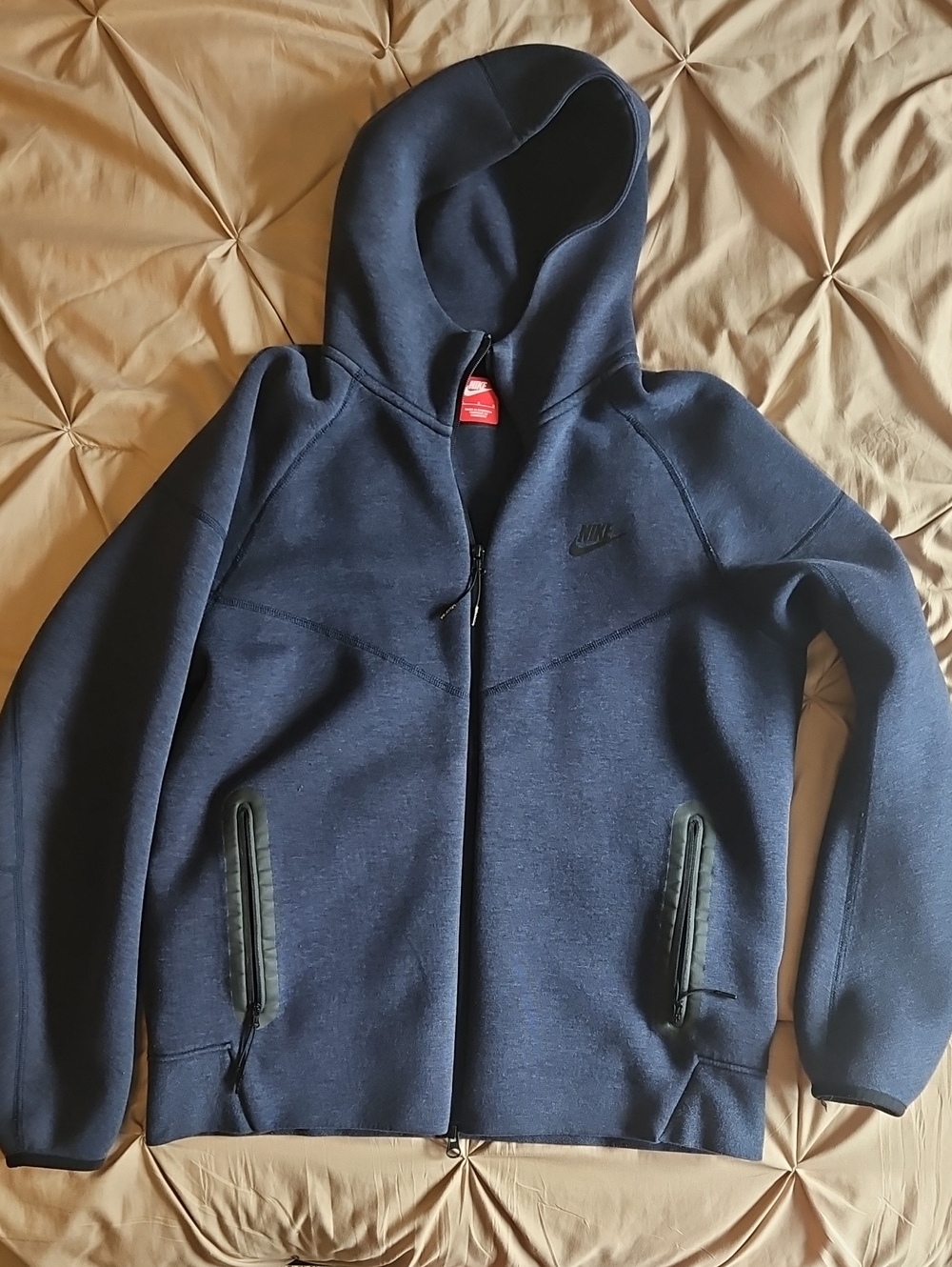 Nike Tech Navy Hooded Full-Zip Jacket